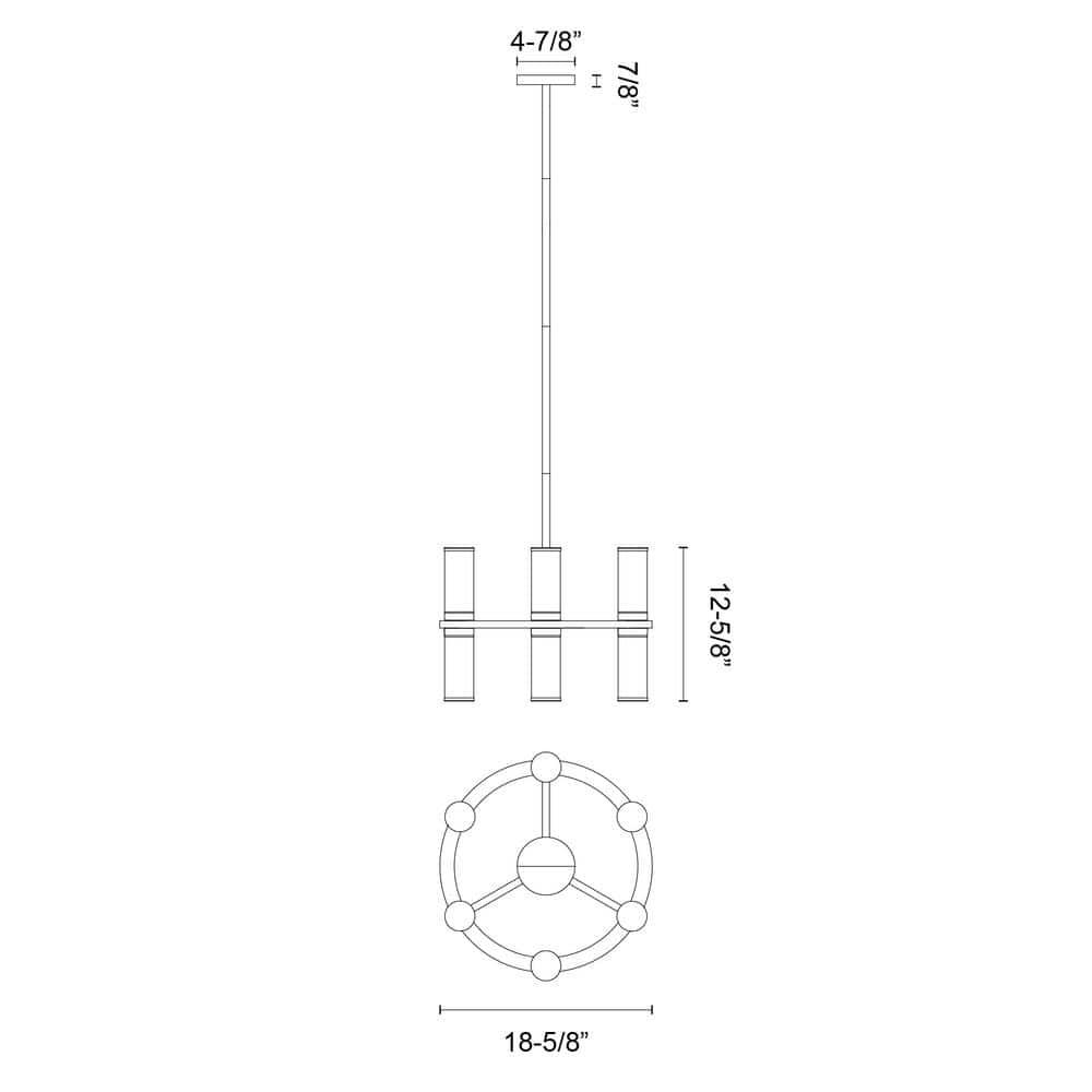 Alora Lighting Revolve 12 - Light Dimmable Wagon Wheel Chandelier