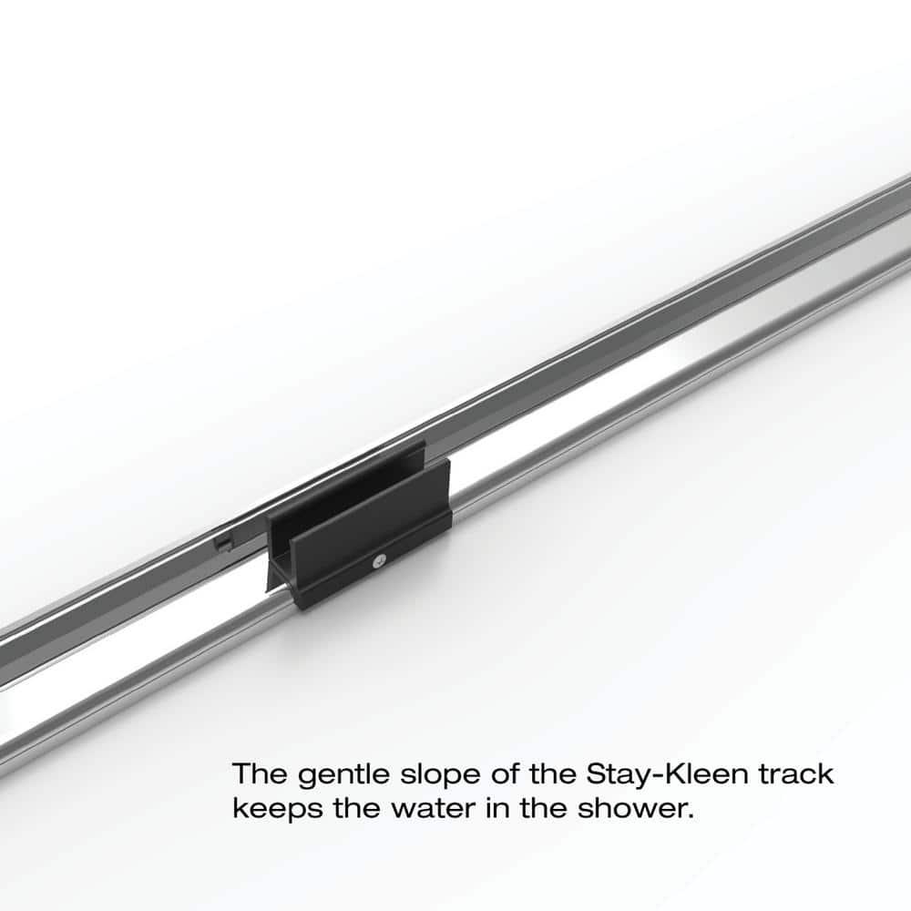 Deluxe 44" W x 68" H Frameless Shower Door