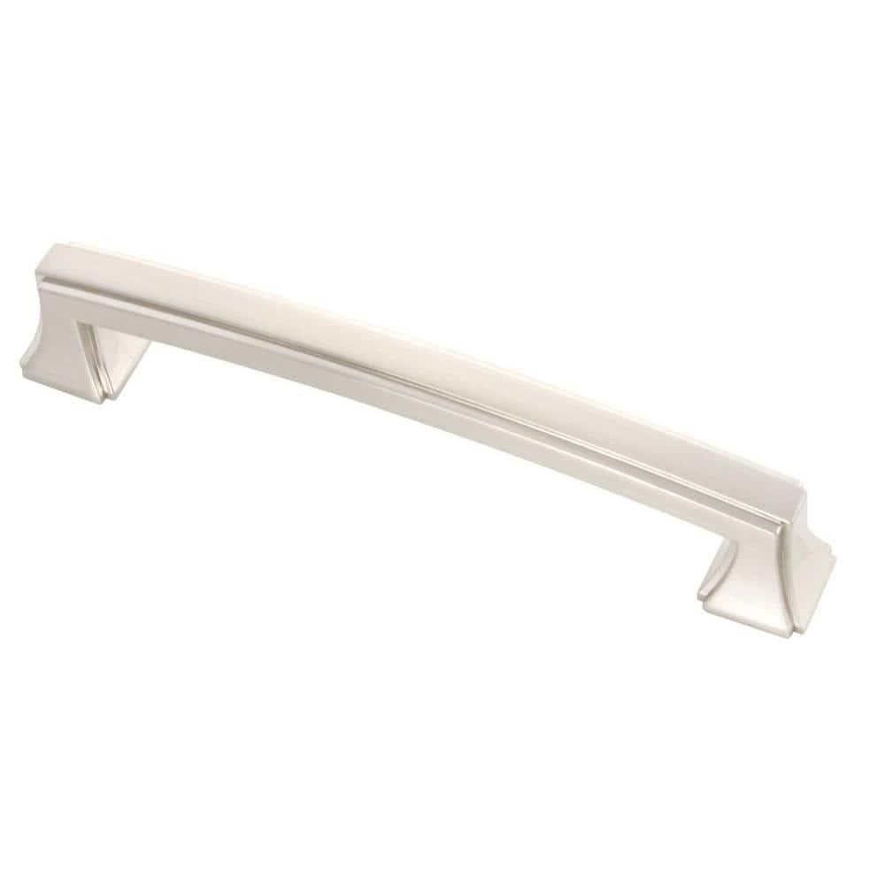 Hickory Hardware Bridges Collection Handle Pull - 5-1/16" Center to Center Cabinet Pull Satin Nickel - Transitional, Deco Hardware for Drawers & Cabinets