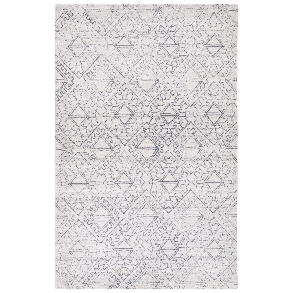 Casablanca CSB241 Hand Tufted Area Rug - Ivory/Black - 3'x5' - Safavieh..