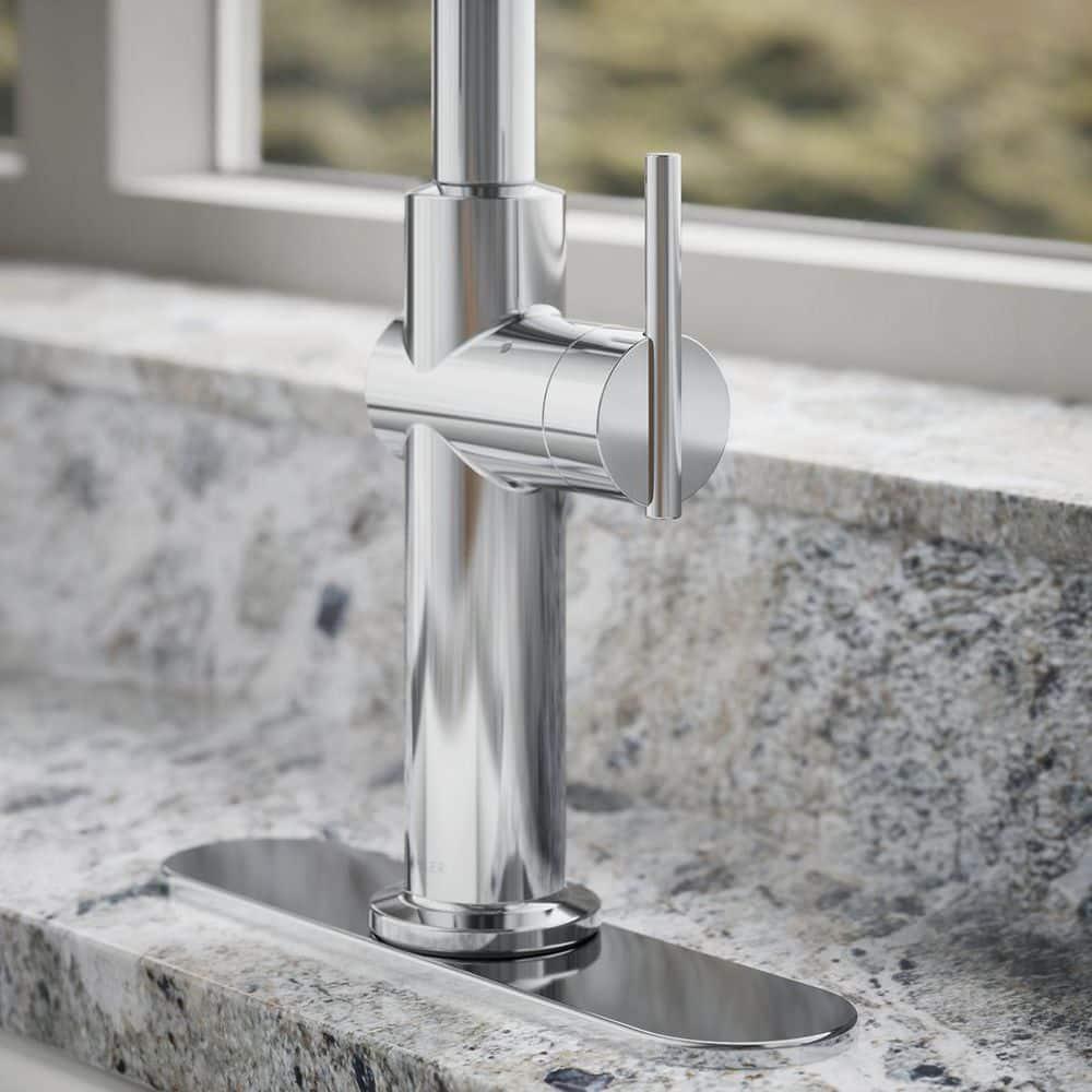Crue Touchless Pull-Down Kitchen Sink Faucet with Three-Function Sprayhead