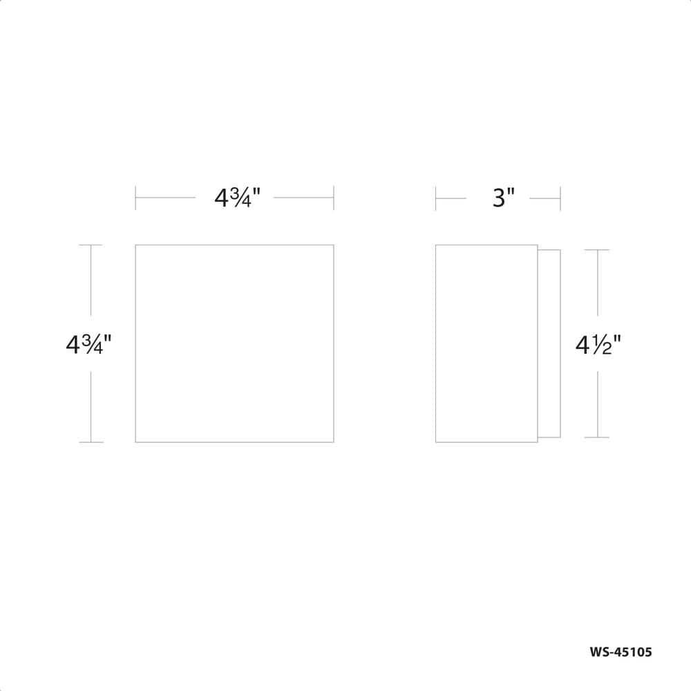 Aluminum LED Flush Mounted Sconce