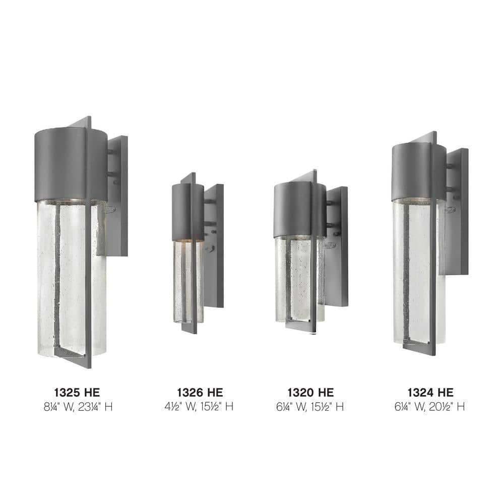 Hinkley Lighting 1326 1-Light 15-1/2" Tall Dark Sky Outdoor Wall Sconce from the Shelter Collection