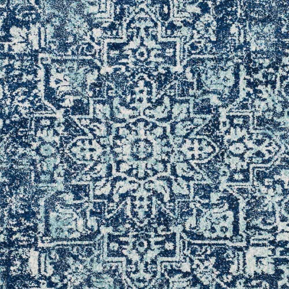 Evoke EVK256 Power Loomed Area Rug - Navy/Ivory - 5'3"x7'6" - Safavieh.