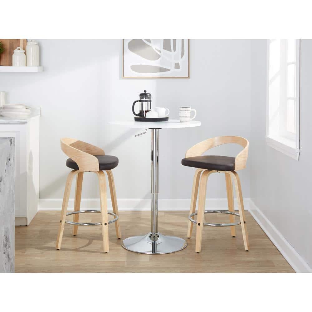 Grotto Swivel Upholstered Counter Stool