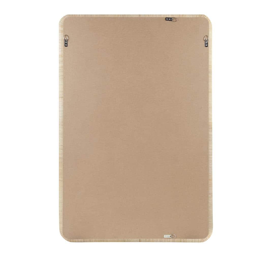 Nova Natural Rattan Rectangle Wall Mirror - Ink+Ivy: Modern Style, Polystyrene Frame, Wall Mount