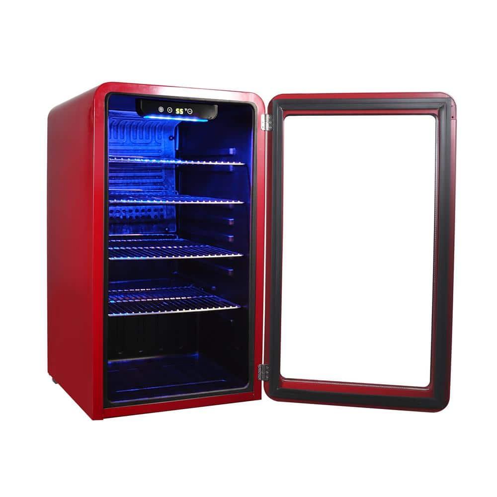 Magic Chef Magic Chef 17.5'' W 20 Cans (12 oz.) 3.4 Cubic Feet Beverage Cooler with Wine Storage and Glass Door