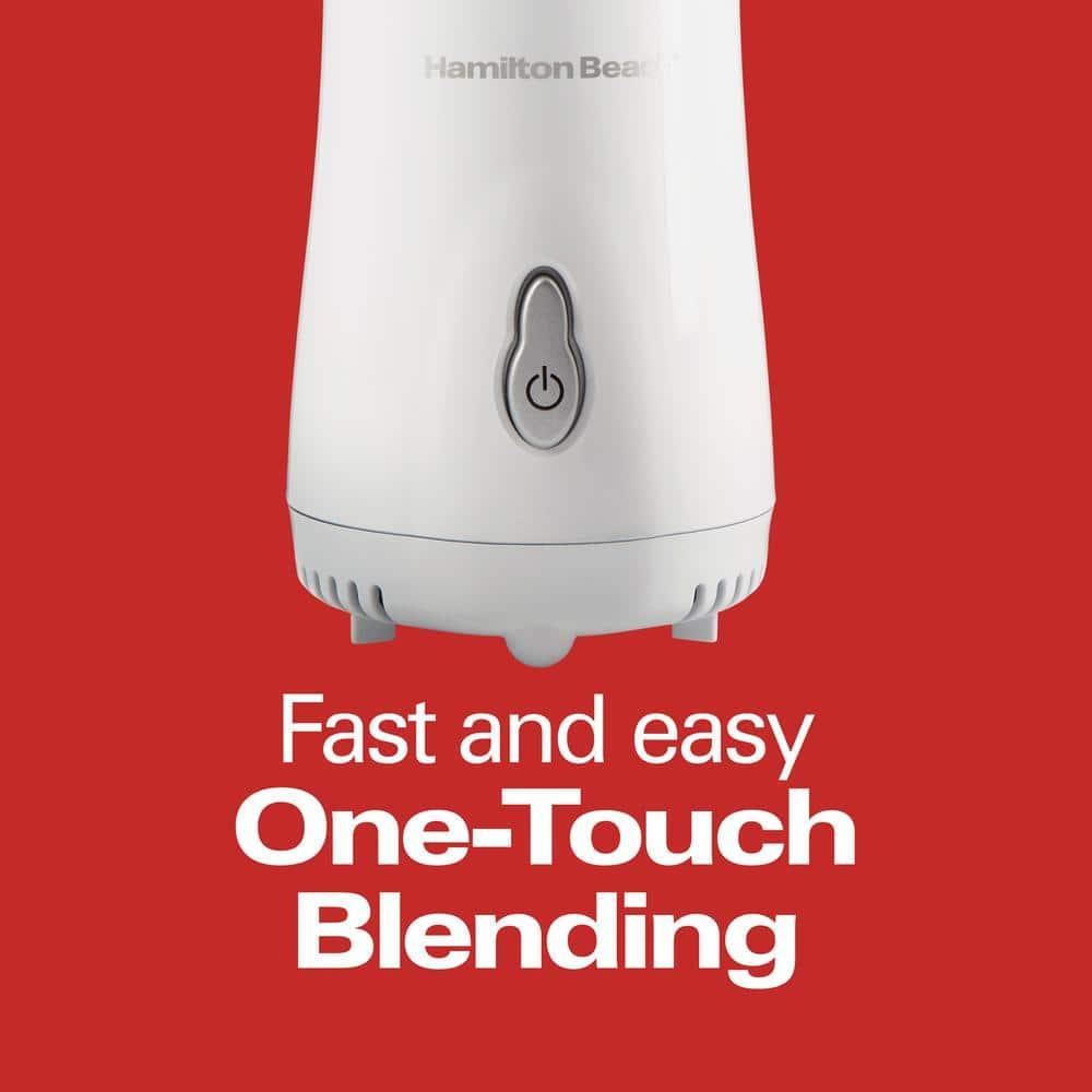 Hamilton Beach Personal Blender with Travel Lid, 14 oz. jar, white, 51101G