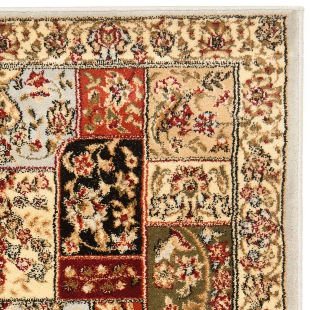 Lyndhurst LNH318 Power Loomed Area Rug - Grey/Multi - 4'x6' - Safavieh