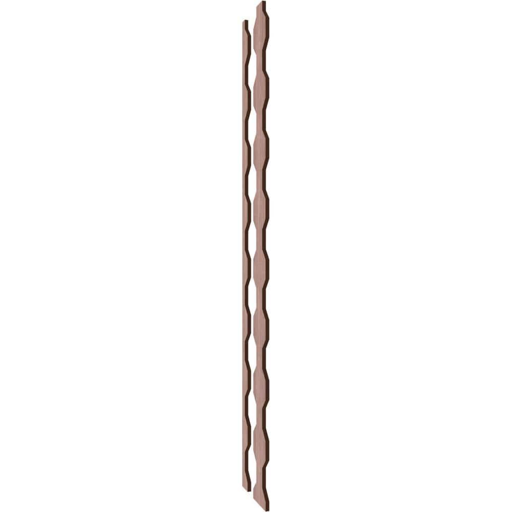 Ekena Millwork Pontiac Adjustable Wood Decorative Slat Wall Panel Kit