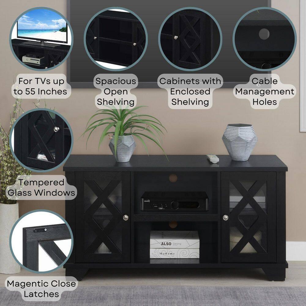 Convenience Concepts Gateway TV Stand-Finish:Black