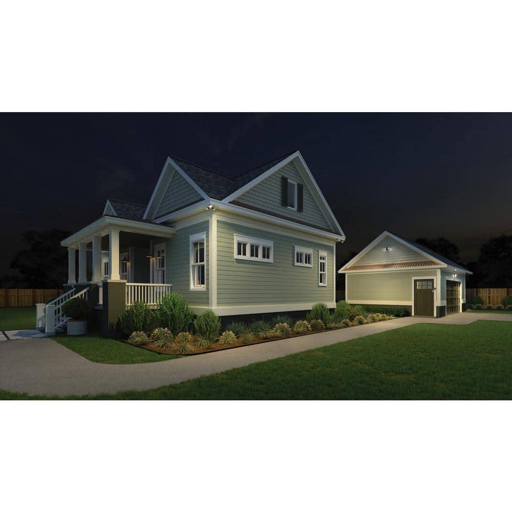2 - Head Hardwired Dusk to Dawn Outdoor Security Flood Light