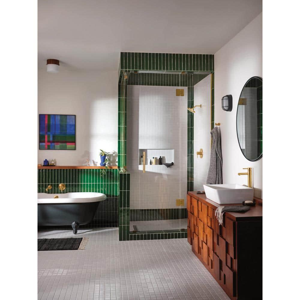 Moen BGCW10RV1618 White Vitreous China Vessel Sink For Bathroom, 18 X 15.75 X 6 Inch Rectangle Sink With Porcelain Ceramic Bowl