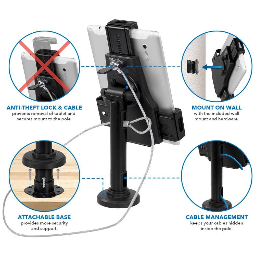 Mount-it Mount-It Secure Universal Locking Tablet Stand fits iPad 7 & Mini, Galaxy Tab, & 7.9"- 10.5" Tablets