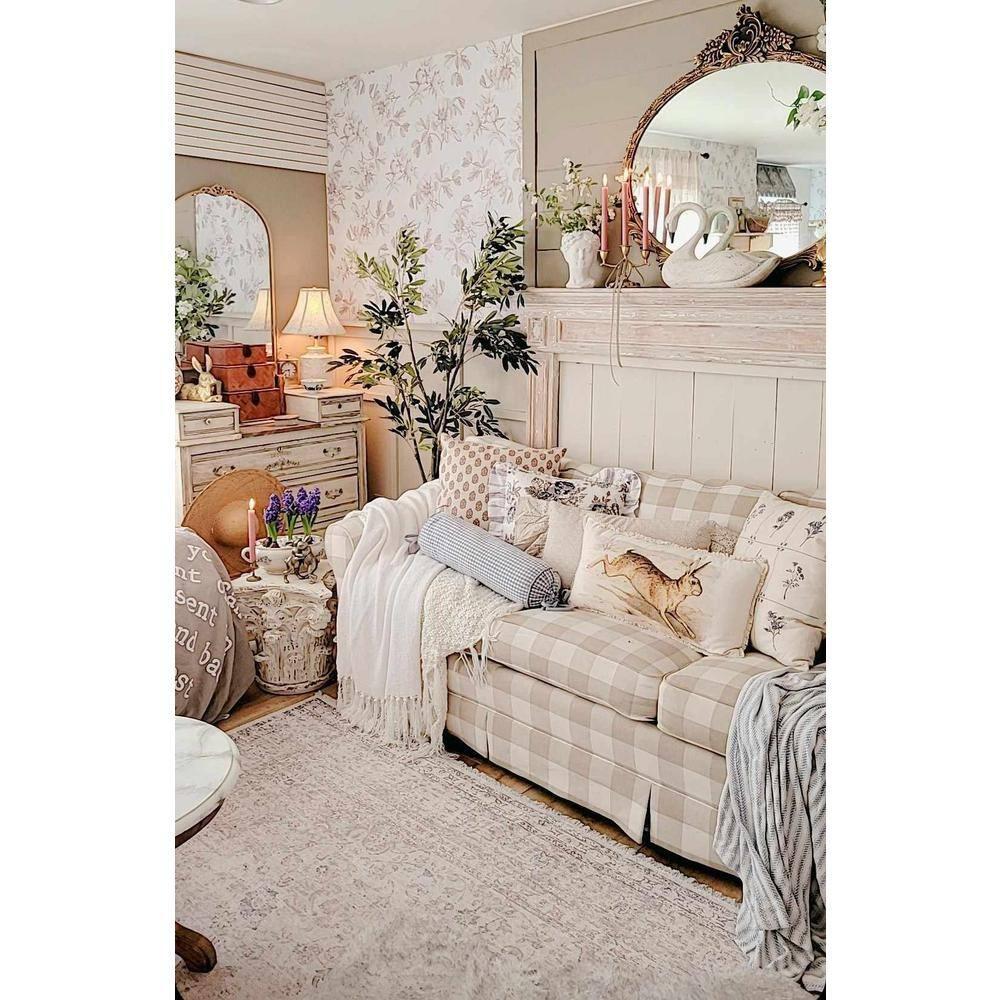 Hauteloom Rectangle Area Rug   Beige