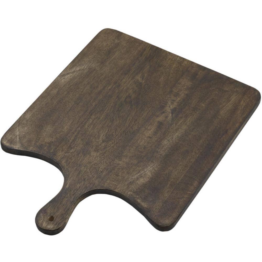 Fitz and Floyd Austin Craft Maryn Mango Wood Paddle Cheese Charcuterie Serving Board, 18-Inch