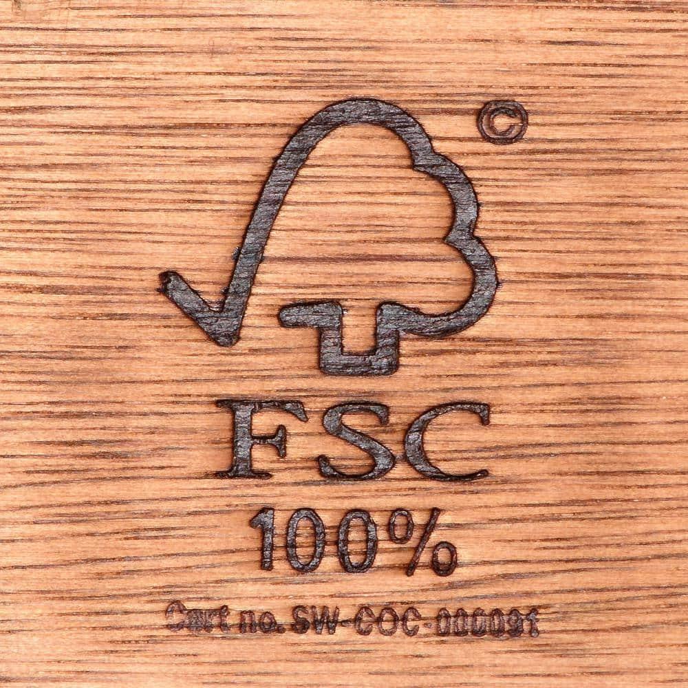 Amazonia Provence 9-Piece  Solid Wood 100% FSC and Eco-Friendly Wicker Square Patio Dining