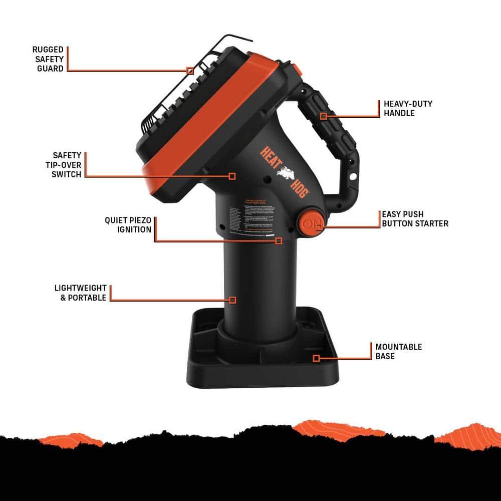 Heat Hog Heat Hog 4,000 BTU Indoor/Outdoor Portable Propane Heater