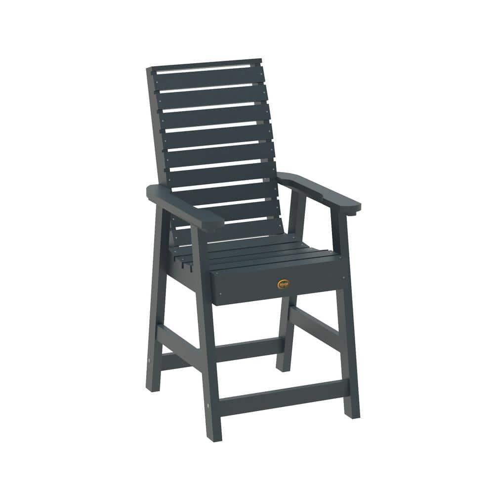 Highwood Weatherly Dining Chair - Counter Height, Outdoor, Eco-friendly, Synthetic Wood