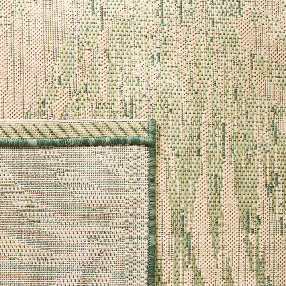 Courtyard CY7557 Power Loomed Indoor/Outdoor Runner Rug - Beige/Green - 2'3"x8' - Safavieh.