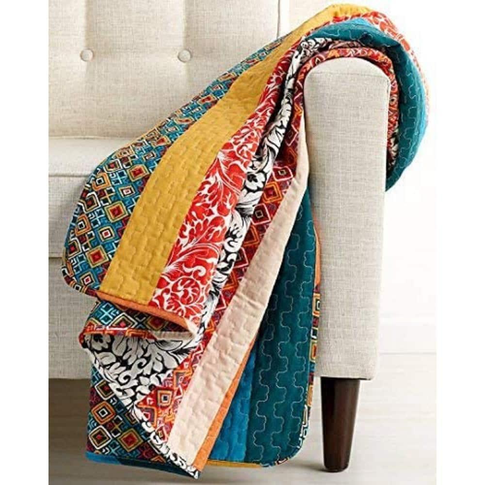 Boho Stripe Cotton Blanket