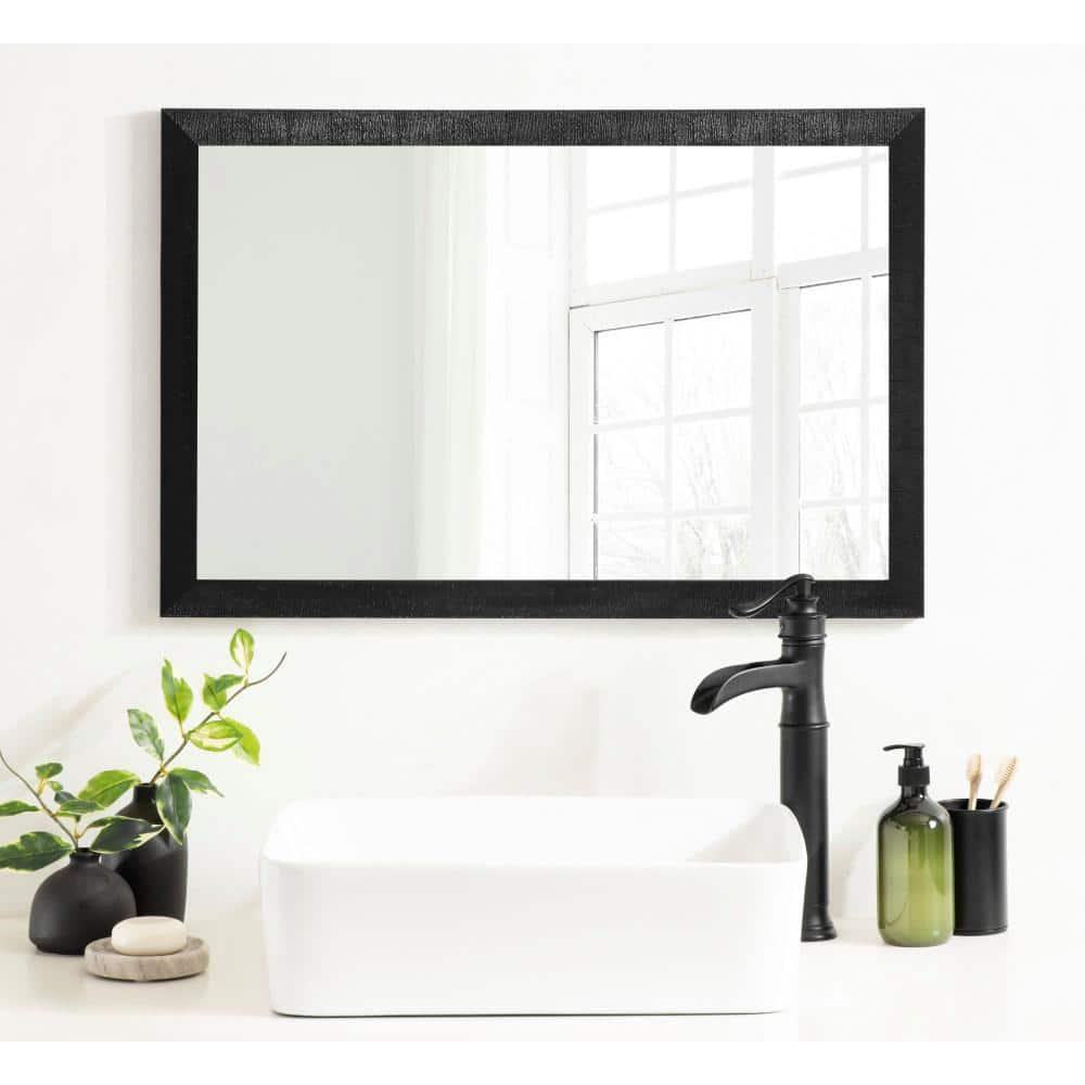 Hokku Designs Farhi Rectangle Embossed Bathroom Wall Mirror