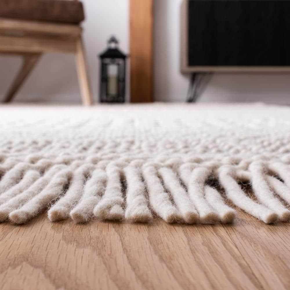 Natura NAT852 Hand Loomed Area Rug - Ivory/Grey - 5'x8' - Safavieh.