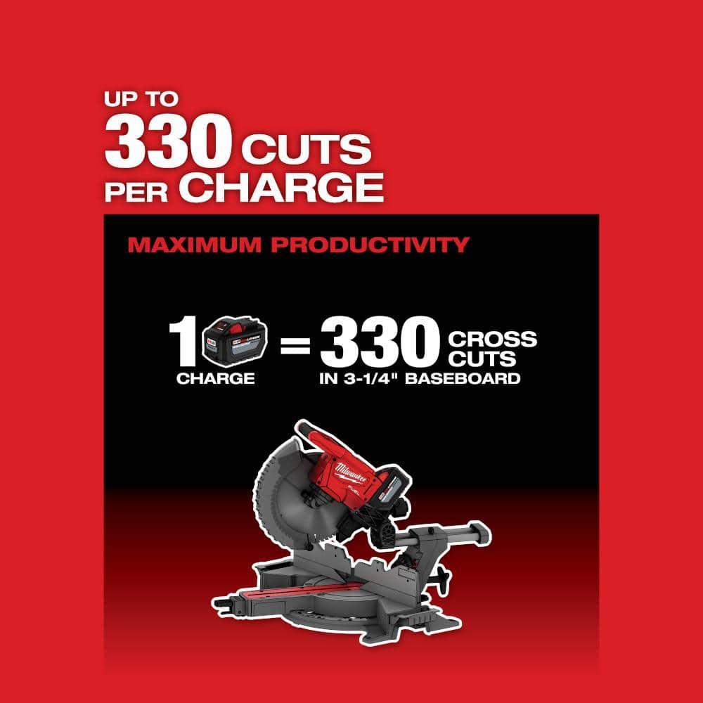 Milwaukee 2739-20 M18 FUEL Sierra de Mimbre Combinada Deslizante con Doble Bisel de 12"
