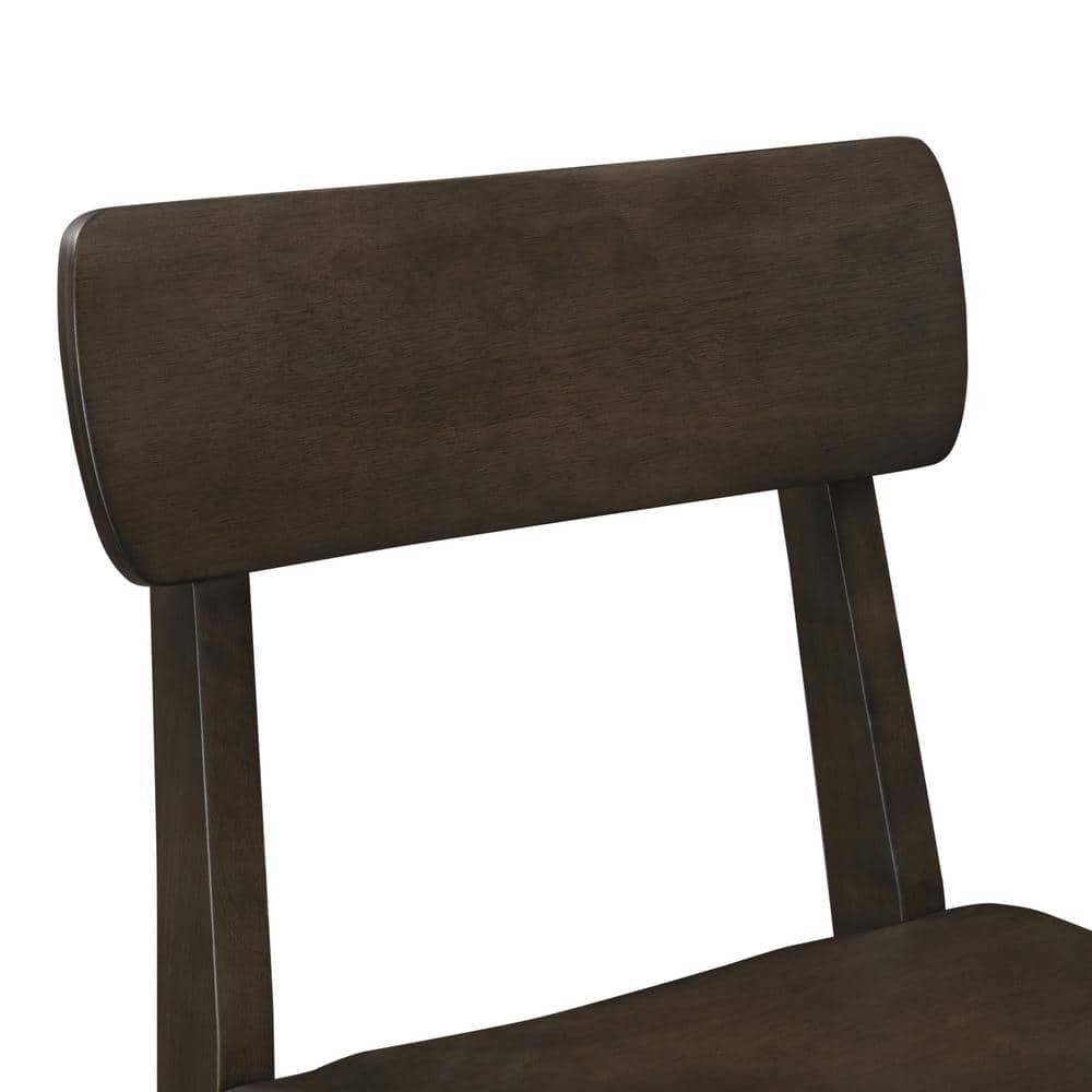 Boraam Torino Wood Counter Height Barstool Carbonite Finish