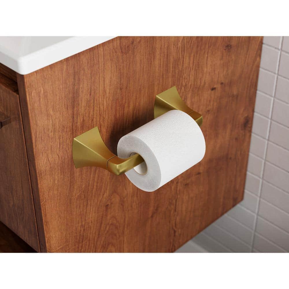 Pfister Bph-Bie0 Bruxie Wall Mounted Pivoting Toilet Paper Holder - Gold