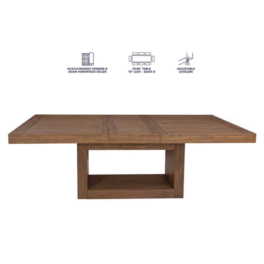 Latitude Run® Kameah Extendable Solid Wood Base Dining Table