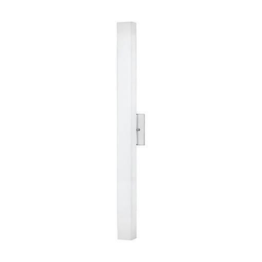 Melville 32" Chrome Opal Glass LED Wall Sconce, Dimmable