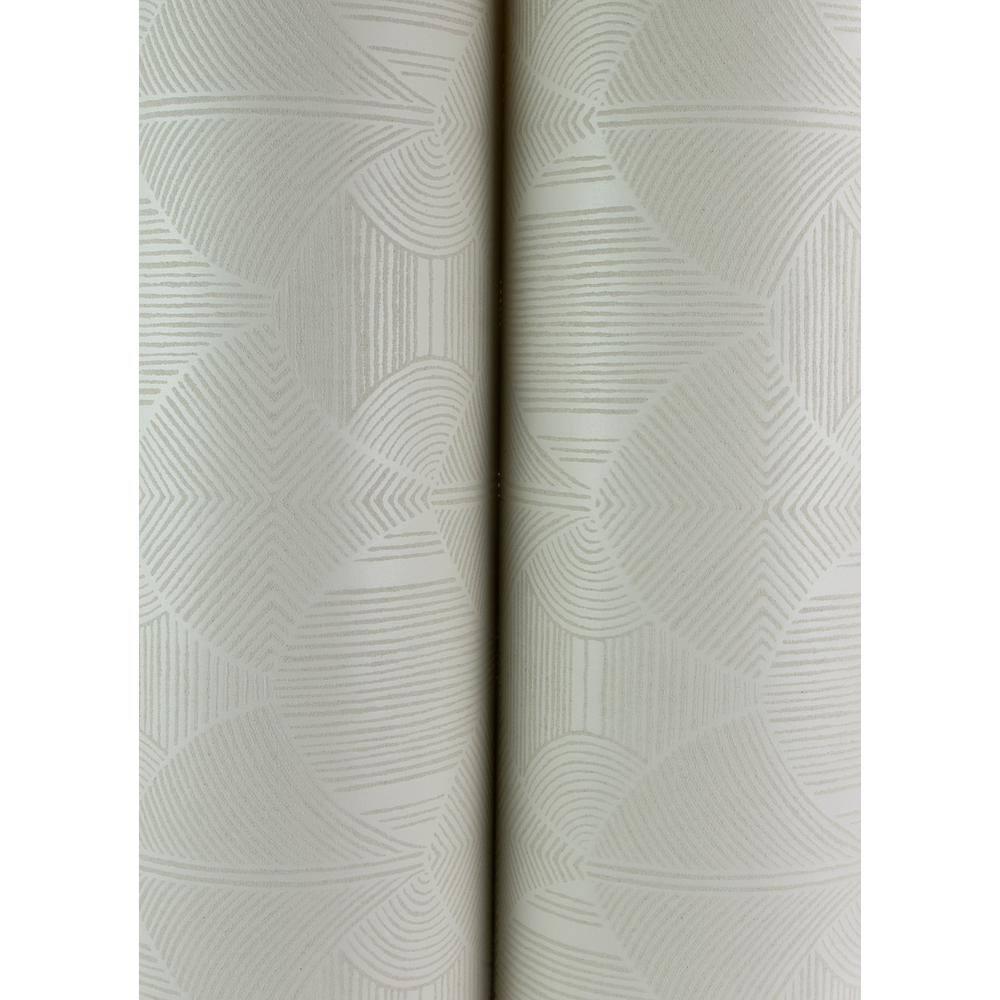 A-Street Prints Meyberg Silver Geometric Wallpaper | Perigold