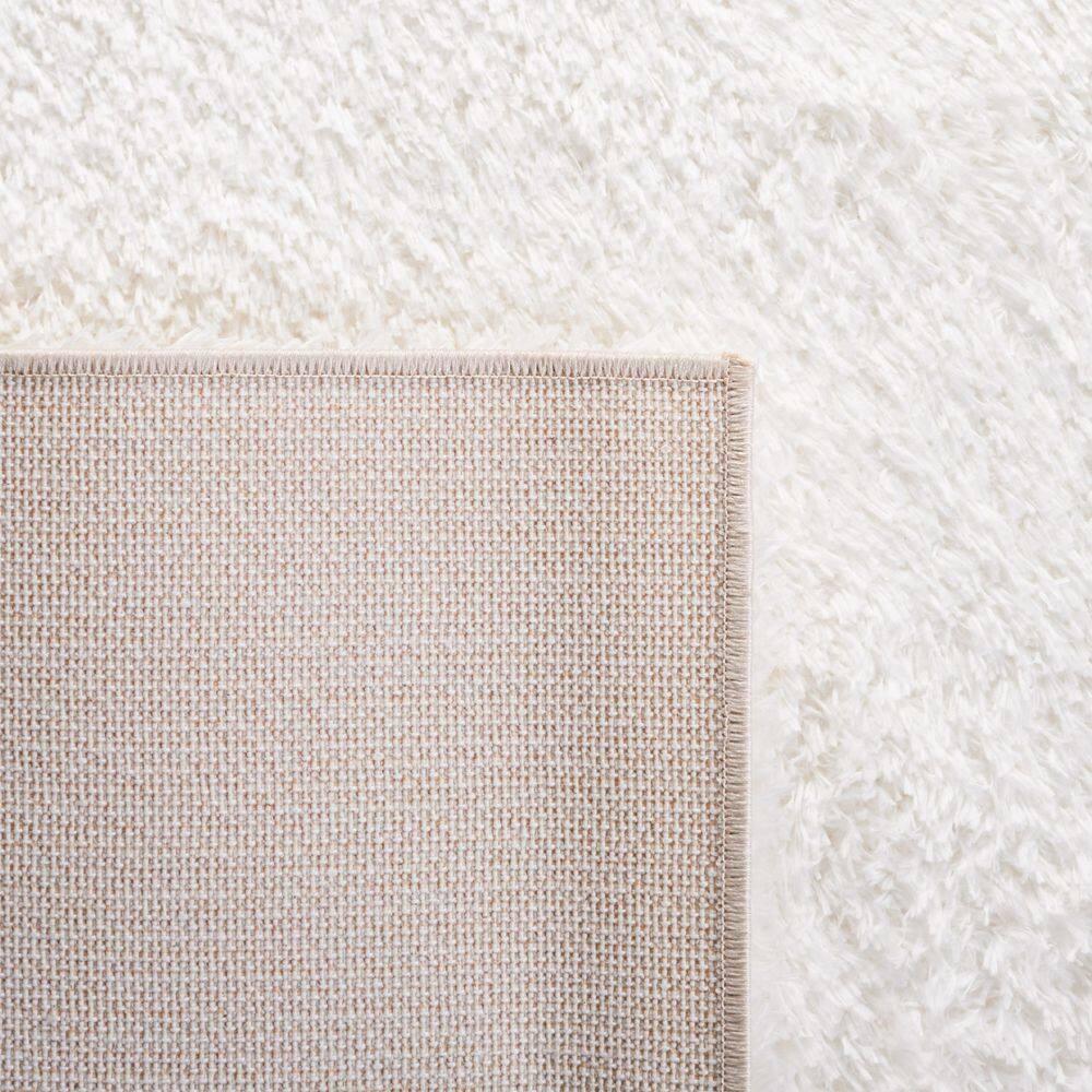 August Shag AUG200 Power Loomed Indoor Accent Rug - White - 3'x5' - Safavieh