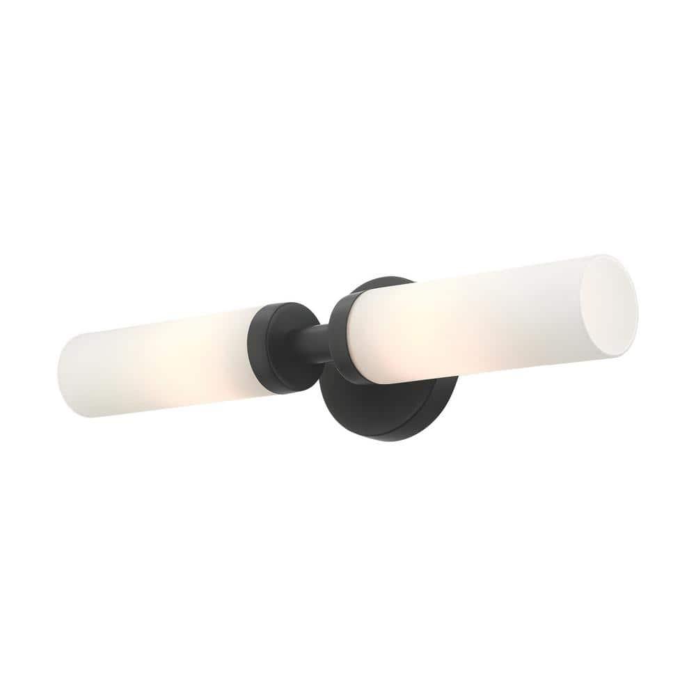 Livex Lighting Aero 2 - Light Vanity in  Black