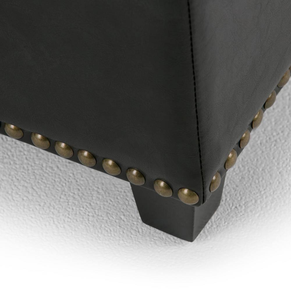 Simpli Home Kingsley Upholstered Ottoman