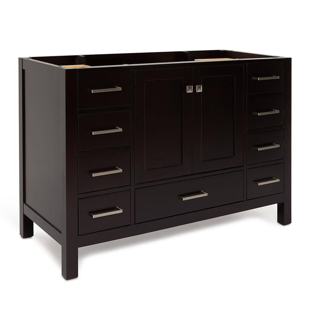 Ariel A049s-Bc Cambridge 48" Single Free Standing Vanity Cabinet Only - Brown