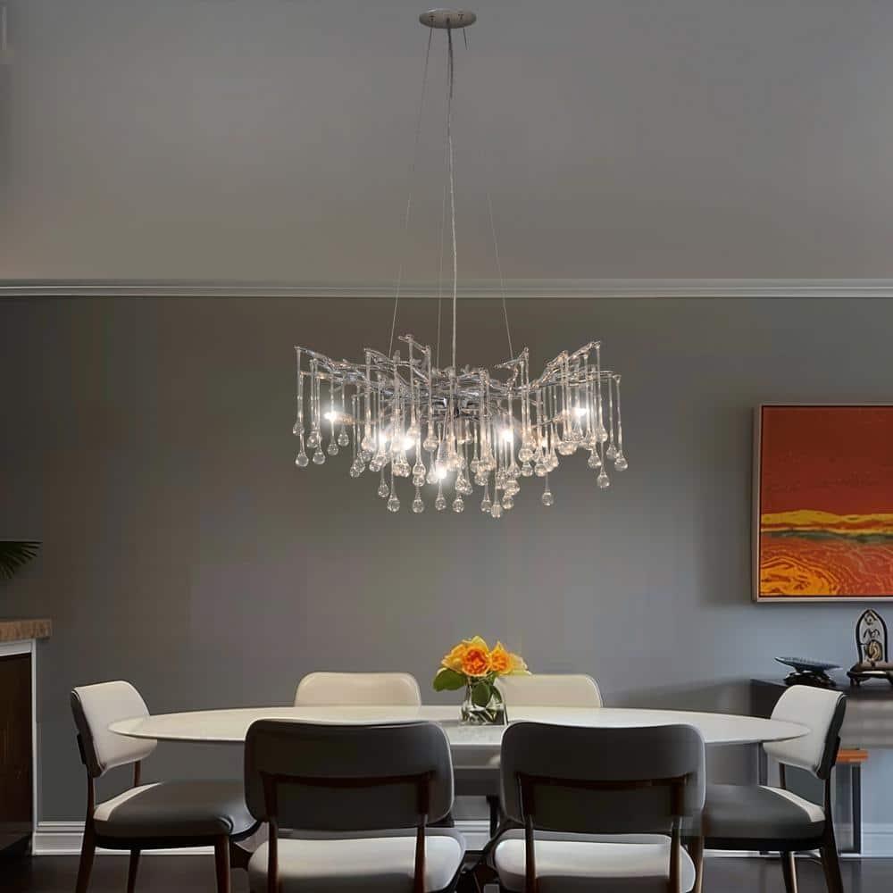 Yosemite Home Decor Teardrop 10 Light Chandelier