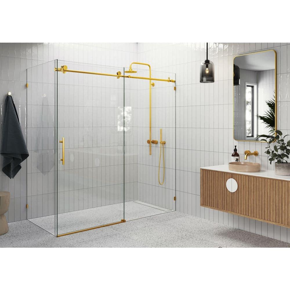 72" W x 78'' H Single Sliding Door Frameless Shower Door with