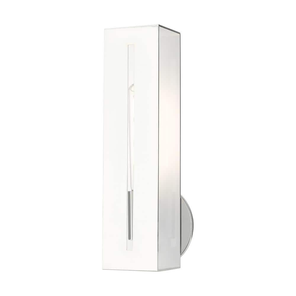 Livex Lighting Soma 1 - Light Wall Light in  Polished Chrome