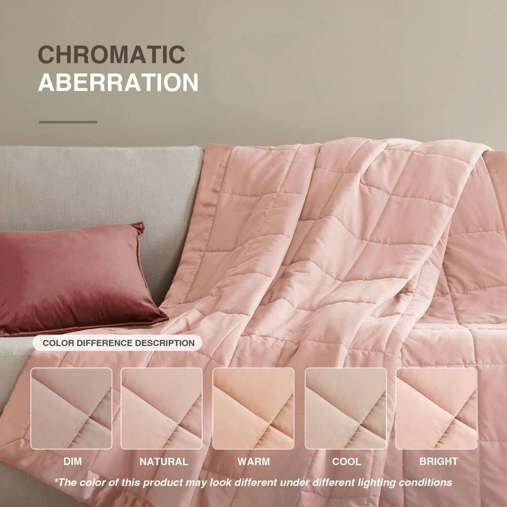 Lightweight Down Alternative Blanket with Satin Trim