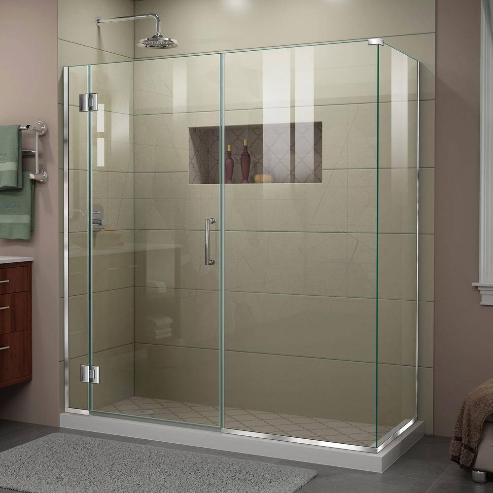 Unidoor-X 64.5 x 72Hinged Frameless Shower Door with ClearMax™ Technology