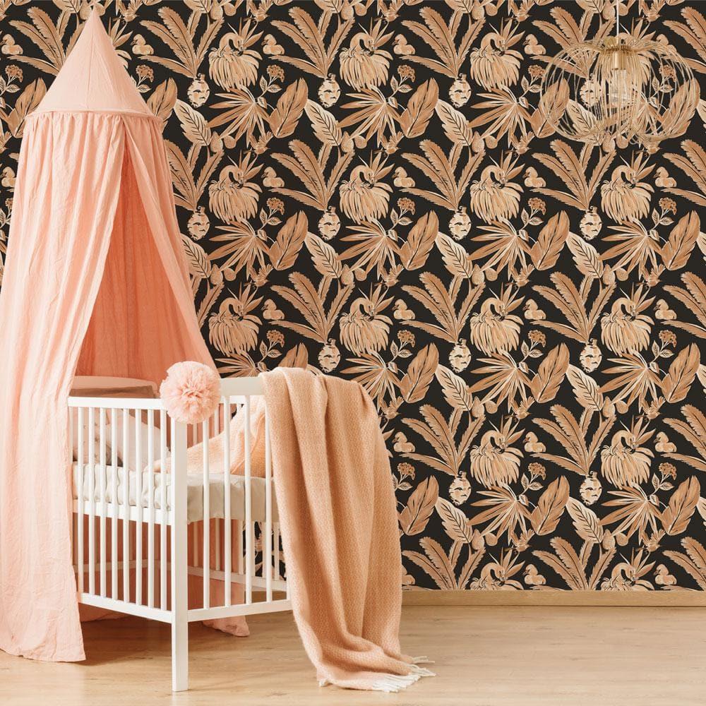 Tempaper & Co.® x She She Flamingo Salinas Removable Peel and Stick Wallpaper, Land, 56 sq ft: Vinyl, Self-Adhesive, Washable
