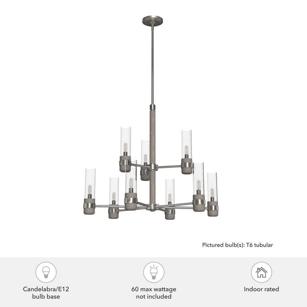 Hunter Fan River Mill 9 Light 2 Tier Candle Style Classic / Traditional Chandelier