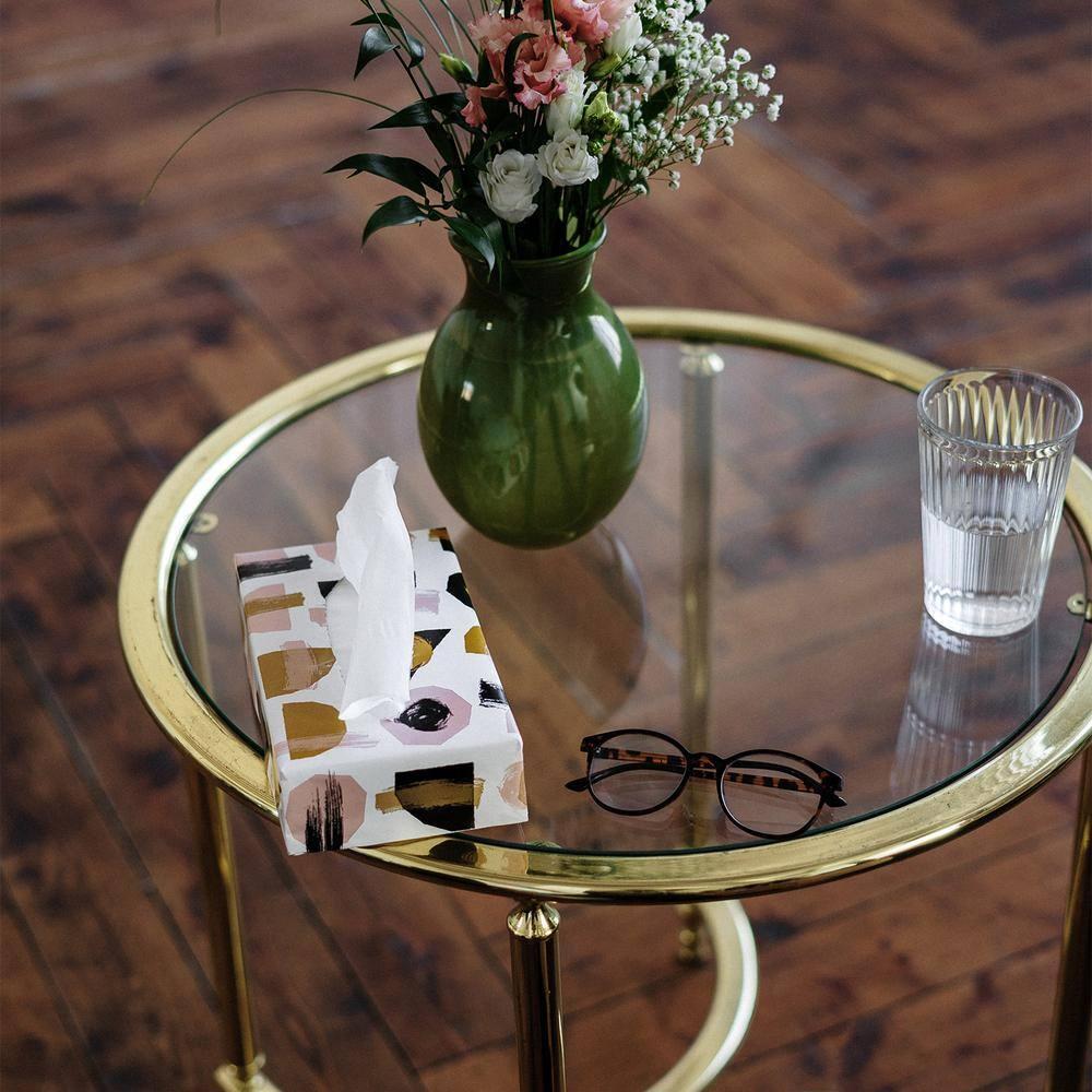 Dulles Glass 20" Round Table Top 3/8" Thick, Pencil Polished Tempered Glass for Indoor Dining or Outdoor Patio, 11 Pounds