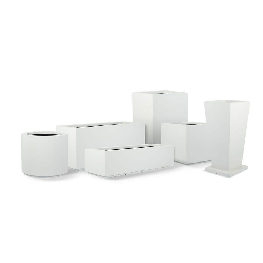 Riviera Short 46 in. x 12 in. White Trough