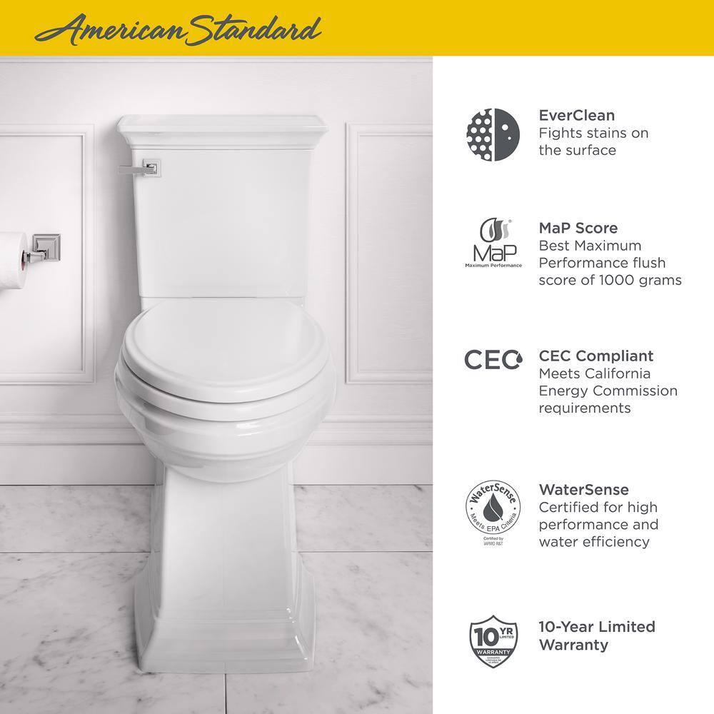American Standard Town Square 1.28 Gallons GPF Elongated Comfort Height Floor Mounted Kit (Seat Included)