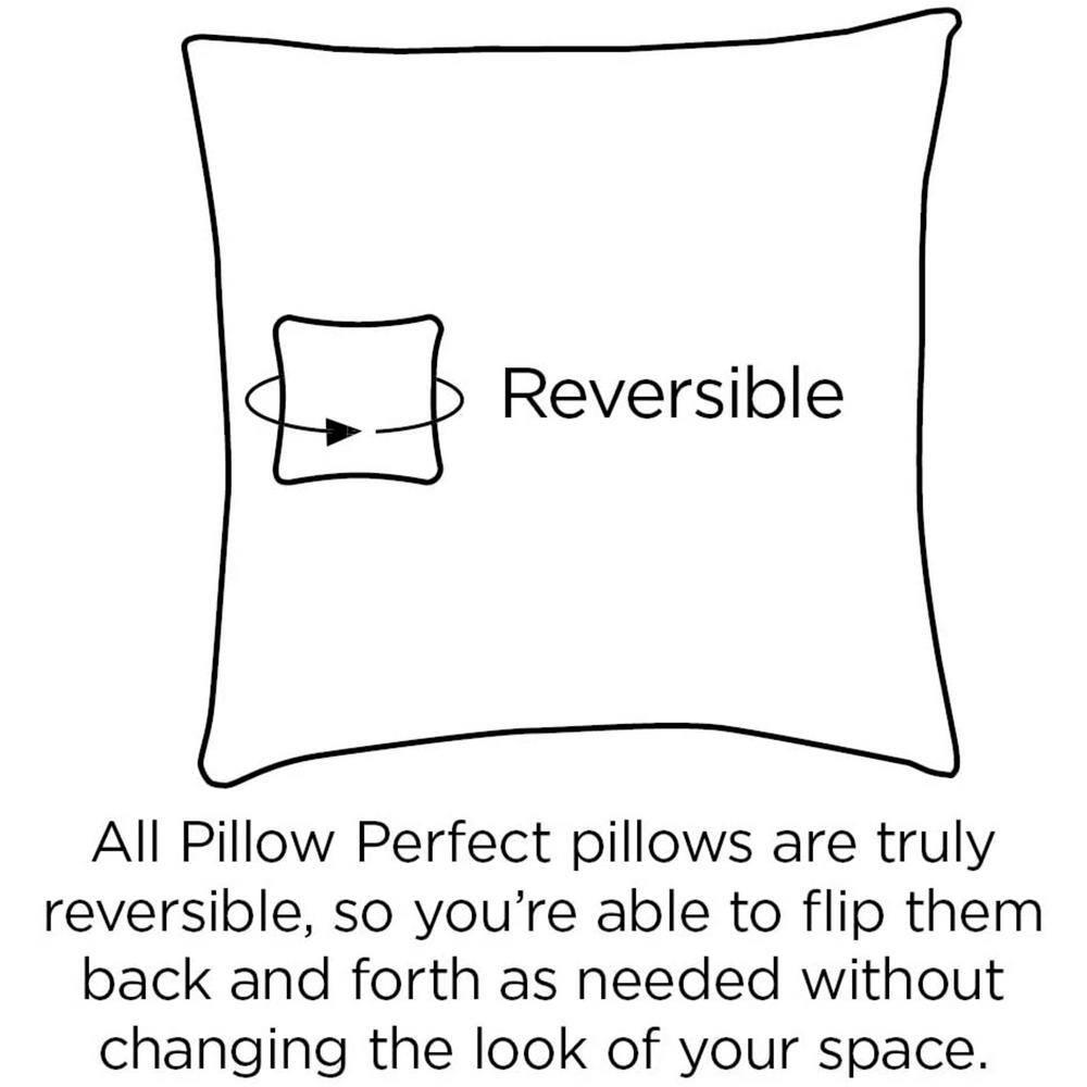 18.5" 2pk Radiance Pool Throw Pillows Blue - Pillow Perfect: Weather & Fade-Resistant, Modern Square Design, Indoor/Outdoor Use