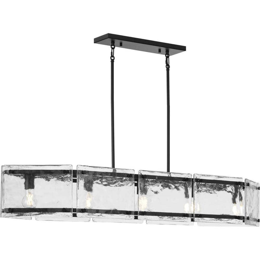 Progress Lighting Rivera 5 - Light Dimmable Linear Chandelier