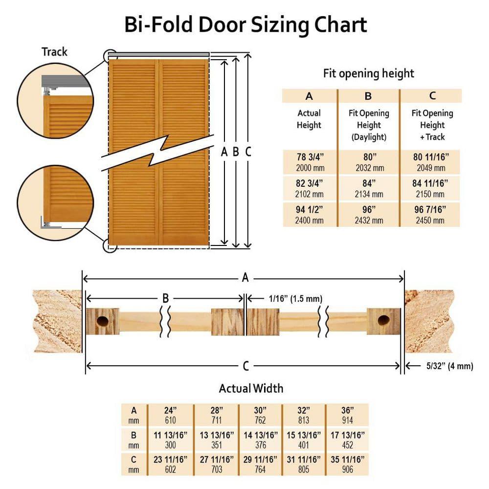 Kimberly Bay Bi-fold Traditional Louver-Louver Unfinished 80 x 28